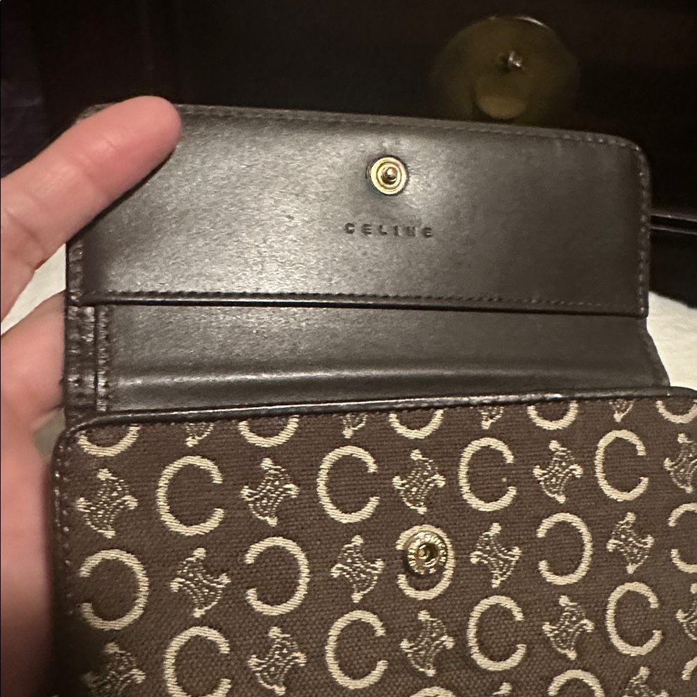Celine Brown and Cream Wallet